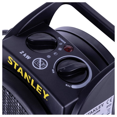 STANLEY SXJH002000E Fűtőtest 2000W 20 m² Fekete/sárga 8. kép