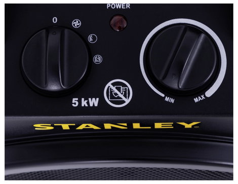 STANLEY SXJH005000E Fűtőtest 5000W 30 m² Fekete/sárga 10. kép