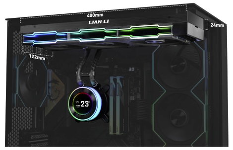 Lian Li HYDROSHIFT II LCD-C 360TL Számítógép vízhűtés 3. kép