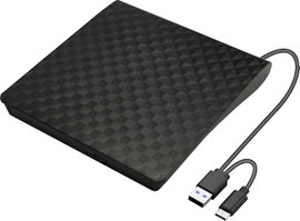 Xlyne Blu-ray külső író USB-A, USB-C®, USB-A (USB 2.0) Fekete