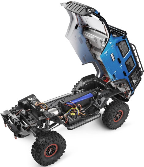 WL Toy Kék (fémes) Brushed 1:10 RC modellautó Elektro Crawler 4WD RtR 2,4 GHz Akkuval és töltőkészül 11. kép