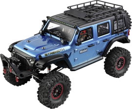 WL Toy Kék (fémes) Brushed 1:10 RC modellautó Elektro Crawler 4WD RtR 2,4 GHz Akkuval és töltőkészül