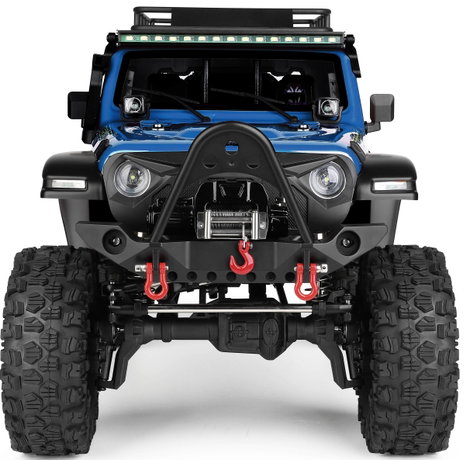 WL Toy Kék (fémes) Brushed 1:10 RC modellautó Elektro Crawler 4WD RtR 2,4 GHz Akkuval és töltőkészül 6. kép