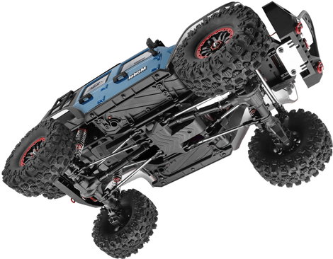 WL Toy Kék (fémes) Brushed 1:10 RC modellautó Elektro Crawler 4WD RtR 2,4 GHz Akkuval és töltőkészül 9. kép