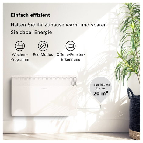 Bosch Home Comfort HC4000-20 Konvektor 2000 W Fehér 2. kép
