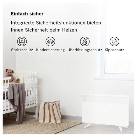 Bosch Home Comfort HC4000-20 Konvektor 2000 W Fehér 3. kép