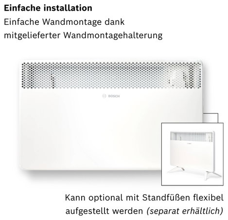 Bosch Home Comfort HC4000-20 Konvektor 2000 W Fehér 5. kép