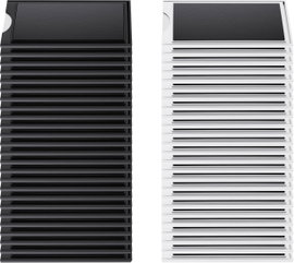Elevar Mágneses etikett zseb SP-13503884 Fekete, Fehér 100 mm x 40 mm 50 db