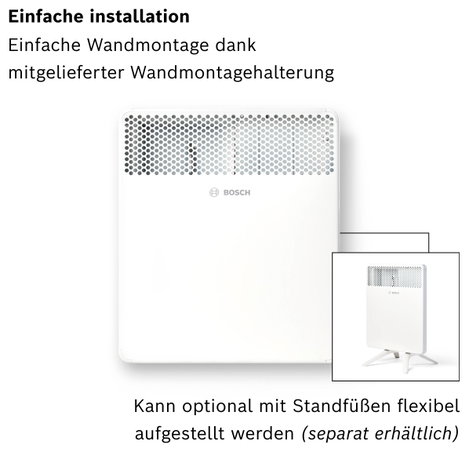 Bosch Home Comfort HC4000-5 Konvektor 500 W Fehér 5. kép