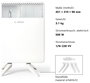 Bosch Home Comfort HC4000-5 Konvektor 500 W Fehér 7. bélyegkép