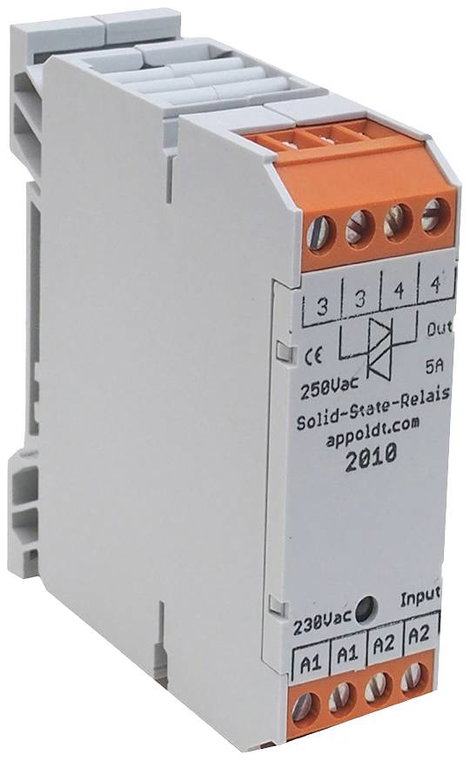Appoldt SSR-230V/5A Félvezető relé Névleges feszültség: 230 V/AC Max. kapcsolási áram: 5 A 1 db