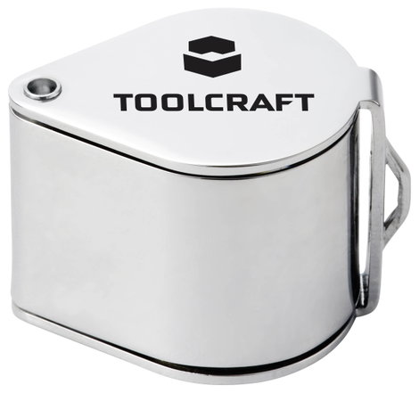 TOOLCRAFT TO-10182537 Összecsukható nagyító Nagyítási tényező: 10 x Lencseméret: (Ø) 21 mm 2. kép