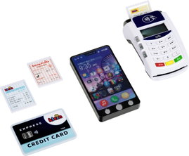 Theo Klein 7274 PoS terminál és gyermek mobiltelefon | Fénnyel, hanggal és érintésmentes fizetési fu