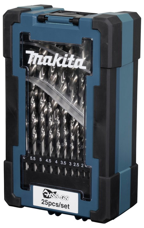 Makita D-78368 Fém spirálfúró készlet 1 mm, 1.5 mm, 2 mm, 2.5 mm, 3 mm, 3.5 mm, 4 mm, 4.5 mm, 5 mm, 2. kép