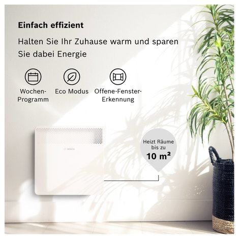Bosch Home Comfort HC4000-10 Konvektor 1000 W Fehér 2. kép