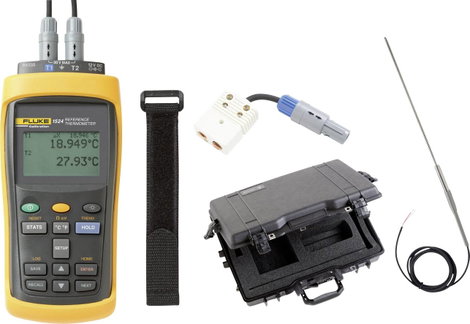 Fluke Calibration 1524-P3-256 Referencia hőmérő -200 - +2315 °C Érzékelő típus PRT, Precíziós termis