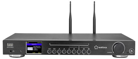 Renkforce RF-DAB-IR1702 CD-s internetrádió DAB+, FM, Internet CD, Bluetooth®, DLNA, WLAN, Internetrá 3. kép