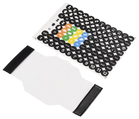 TRU COMPONENTS 2 & 4 Button cover & sticker TC-13660436 Tartozékkészlet táblával, érintésvédelemmel 2. kép