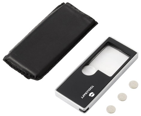 TOOLCRAFT TO-10283190 Kézi nagyító LED-es világítással Nagyítási tényező: 3 x, 10 x Lencseméret: (Ø) 6. kép
