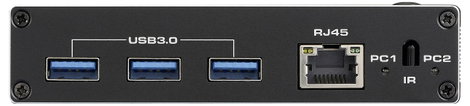 SpeaKa Professional HDMI 2.1 Slim KVM 2X1 USB3.0 +IR, Black HDMI switch HDMI 3840 x 2160 Pixel 4. kép