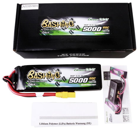 Gens ace Akkucsomag, LiPo 11.1 V 5000 mAh Soft doboz XT90 5. kép