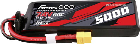 Gens ace Akkucsomag, LiPo 7.4 V 5000 mAh Tömb XT60