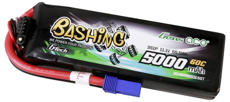 Gens ace Akkucsomag, LiPo 11.1 V 5000 mAh Soft doboz EC5 3. kép