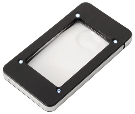 TOOLCRAFT TO-10283184 Kézi nagyító LED-es világítással Nagyítási tényező: 2 x, 4 x Lencseméret: (Ø)  2. kép