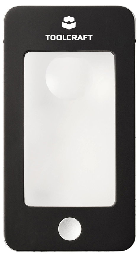 TOOLCRAFT TO-10283184 Kézi nagyító LED-es világítással Nagyítási tényező: 2 x, 4 x Lencseméret: (Ø)  4. kép
