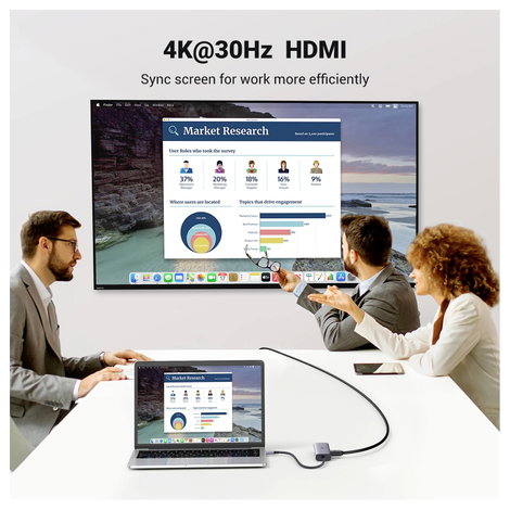 UGREEN USB-C® dokkoló állomás 90568 Alkalmas (márka): univerzálny 3. kép