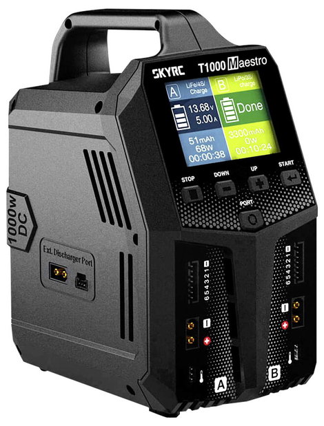 SKYRC T1000 AC/DC Modell töltő 20 A Ólom, LiFePO, LiHV, Lítiumion, LiPolimer, NiCd, NiMH 3. kép