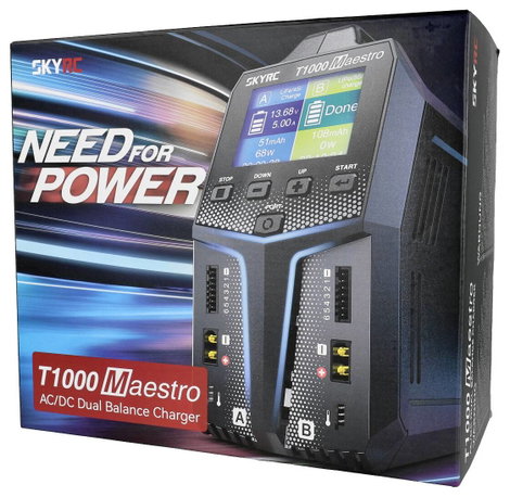 SKYRC T1000 AC/DC Modell töltő 20 A Ólom, LiFePO, LiHV, Lítiumion, LiPolimer, NiCd, NiMH 4. kép