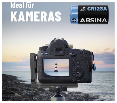 Absina CR-123A Speciális elem Lítium 1300 3 V 4 db 2. kép