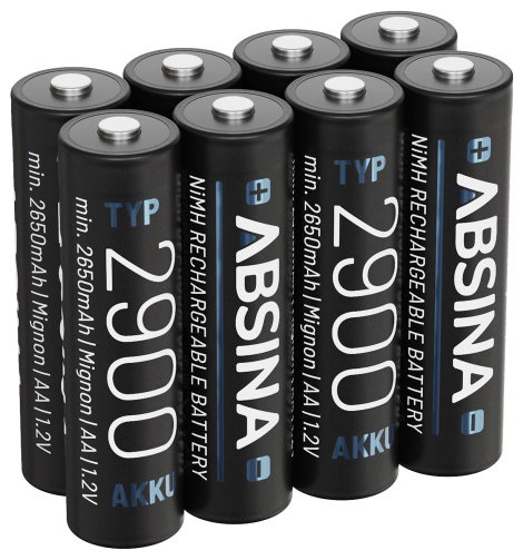 Absina Ceruzaakku NiMH 1.2 V 8 db