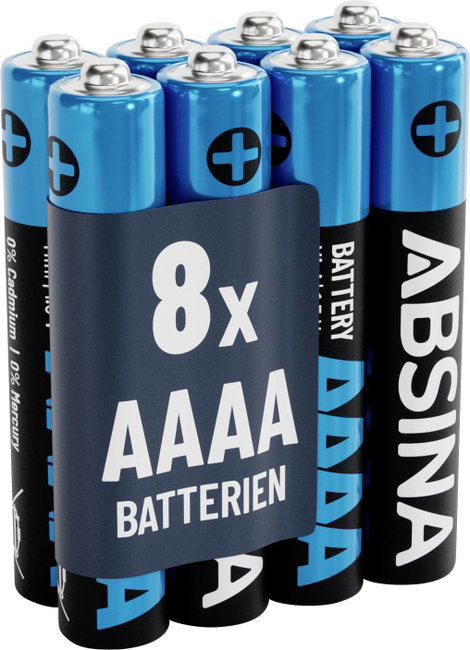 Absina Mini elem (AAAA) Mini (AAAA) Alkáli mangán 1.5 V 500 8 db