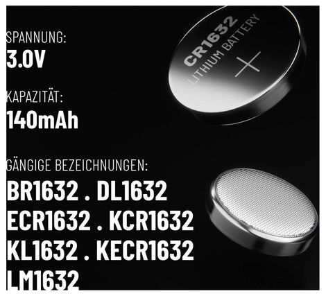 Absina Gombelem CR 1632 3 V 5 db Lítium 2. kép