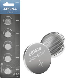Absina Gombelem CR 1620 3 V 5 db Lítium