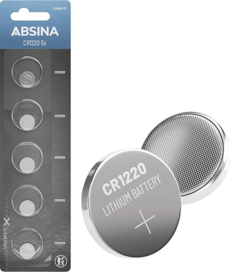 Absina Gombelem CR 1220 3 V 5 db Lítium