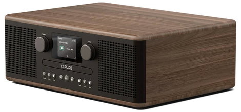 Pure Classic C-D6 Coffee Black/Walnut EU/UK CD-s rádió DAB, DAB+, FM Fekete, Dió 2. kép