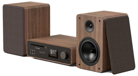 Pure Classic Stereo Coffee Black/Walnut EU/UK Retro sztereo berendezés Fekete, Dió 4. kép