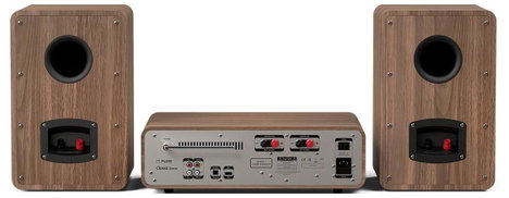 Pure Classic Stereo Coffee Black/Walnut EU/UK Retro sztereo berendezés Fekete, Dió 5. kép