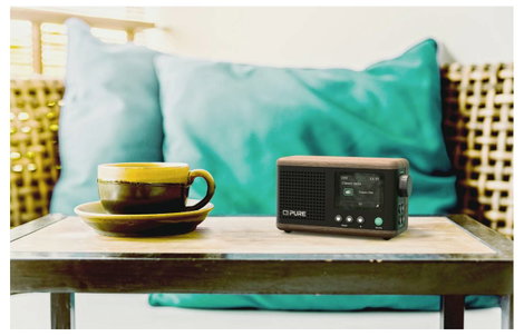 Pure Classic Mini Coffee Black/Walnt EU/UK/AU Asztali rádió DAB+, FM Fekete, Dió 6. kép