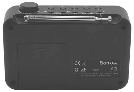 Pure Elan One2 Charcoal EU/UK/AU Táskarádió DAB+, FM Bluetooth®, DAB+ Fekete 5. kép