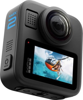 GoPro MAX2 360°-os akciókamera Érintőkijelző, Fröccsenő víz ellen védett, 4K, Bluetooth, Ütésálló, 8