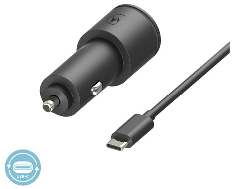 Motorola USB-s töltőkészülék 45 W USB-A, USB-C® Quick Charge 3.0 Fekete 3. kép
