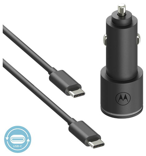 Motorola USB-s töltőkészülék 45 W USB-A, USB-C® Quick Charge 3.0 Fekete 4. kép