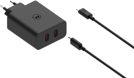 Motorola USB-s töltőkészülék 125 W USB-C® Power Delivery 3.0 Fekete