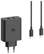Motorola USB-s töltőkészülék 125 W USB-C® Power Delivery 3.0 Fekete 2. bélyegkép