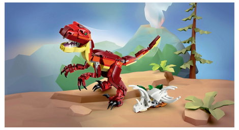 LEGO® CREATOR 31379 3 az 1-ben vad dinoszaurusz készlet (31379) 4. kép