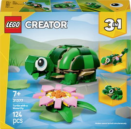 LEGO® CREATOR 31377 3 az 1-ben teknős szett tavirózsával (31377)